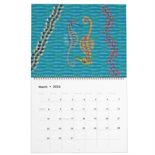 Plume Paintings Kalender (Mar 2026)
