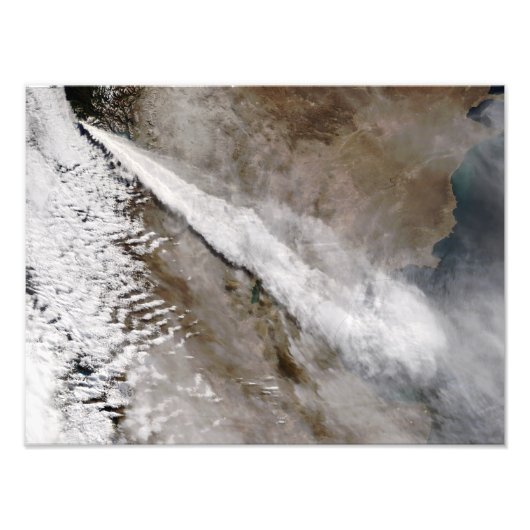 Plume uit de uitbarsting van Chaiten vulcano, Chil Foto Afdruk (Voorkant)