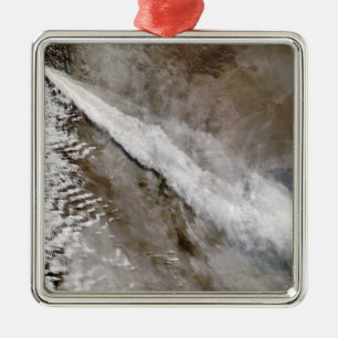 Plume uit de uitbarsting van Chaiten vulcano, Chil Metalen Ornament