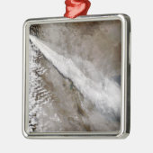 Plume uit de uitbarsting van Chaiten vulcano, Chil Metalen Ornament (Links)