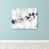 Plume uit Okmok Volcano, Aleutian Islands 2 Canvas Afdruk (Insitu (Houten vloer))