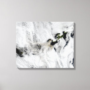 Plume uit Okmok Volcano, Aleutian Islands 2 Canvas Afdruk