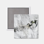 Plume uit Okmok Volcano, Aleutian Islands 2 Magneet (Voorkant / Achterkant)