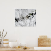 Plume uit Okmok Volcano, Aleutian Islands 2 Poster (Keuken)