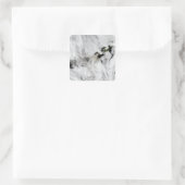 Plume uit Okmok Volcano, Aleutian Islands 2 Vierkante Sticker (Tas)