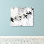 Plume uit Okmok Volcano, Aleutian Islands Canvas Afdruk (Insitu (Houten vloer))