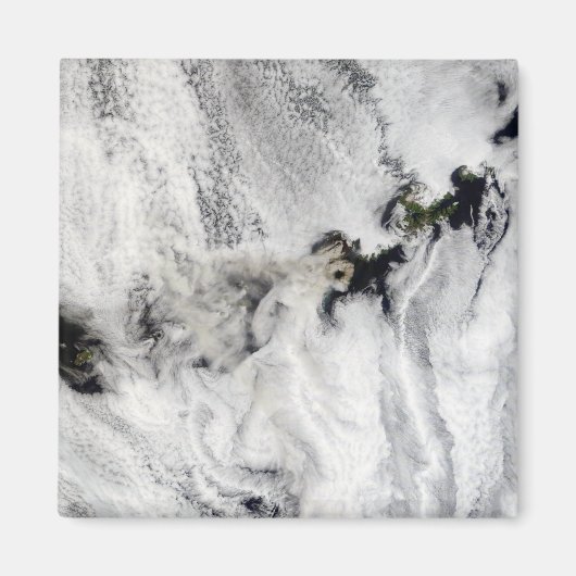 Plume uit Okmok Volcano, Aleutian Islands Magneet (Voorkant)