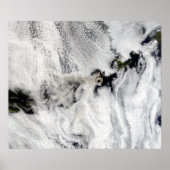 Plume uit Okmok Volcano, Aleutian Islands Poster (Voorkant)