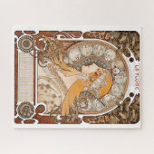 Plume Zodiac Woman door Alphonse Mucha - Art Nouve Legpuzzel (Horizontaal)