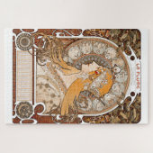 Plume Zodiac Woman door Alphonse Mucha - Art Nouve Legpuzzel (Horizontaal)