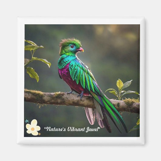 "Plumed Beauty" Magneet (Voorkant)