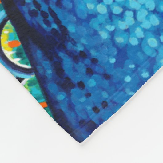 Plumed Peacock I Fleece Deken (Hoek)