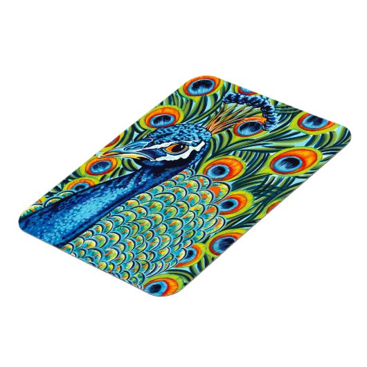 Plumed Peacock I Magneet (Linkerzijde)