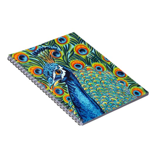 Plumed Peacock I Notitieboek (Rechterzijde)