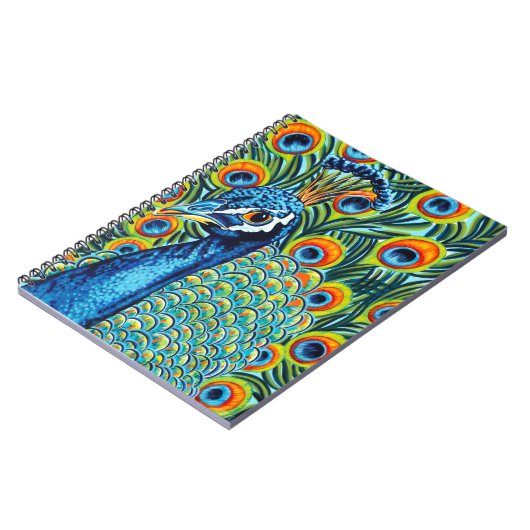 Plumed Peacock I Notitieboek (Linkerzijde)