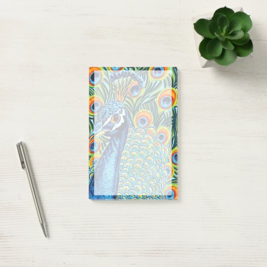 Plumed Peacock I Post-it® Notes (Kantoor)