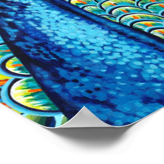 Plumed Peacock I Poster (Hoek)