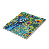 Plumed Peacock I Tegeltje (Zijkant)