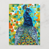 Plumed Peacock II Briefkaart (Voorkant)