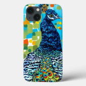 Plumed Peacock II Case-Mate iPhone Case (Achterkant)