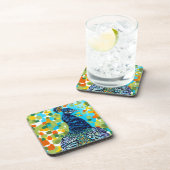 Plumed Peacock II Drankjes Onderzetter (Rechterzijde)