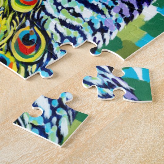 Plumed Peacock II Legpuzzel (Zijkant)