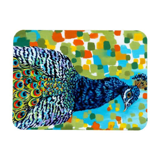 Plumed Peacock II Magneet (Horizontaal)