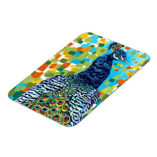 Plumed Peacock II Magneet (Linkerzijde)