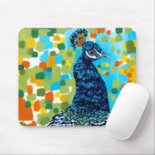 Plumed Peacock II Muismat (Met muis)