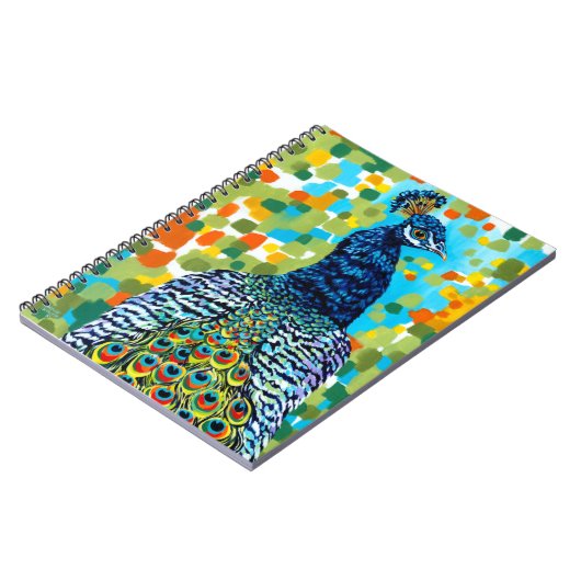 Plumed Peacock II Notitieboek (Linkerzijde)