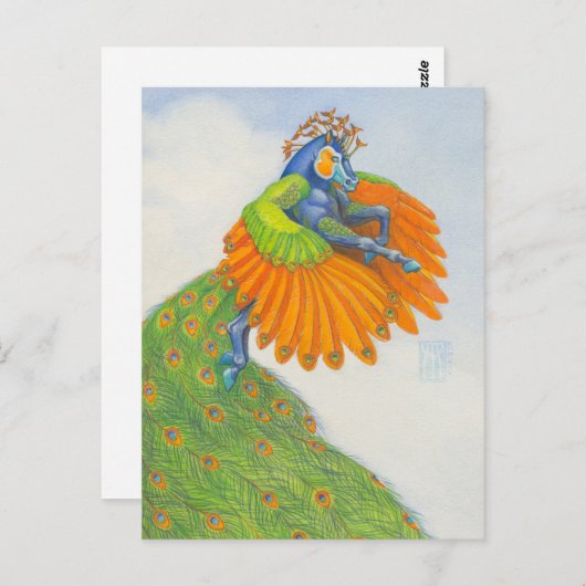 Plumed Pegasus Briefkaart (Voorkant / Achterkant)