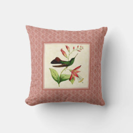Plumeleteer Hummingbird Damask Pillow Kussen