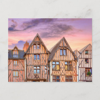 Plumereau plein in Tours, Frankrijk Briefkaart