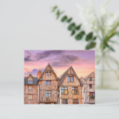 Plumereau plein in Tours, Frankrijk Briefkaart (Staand voorkant)