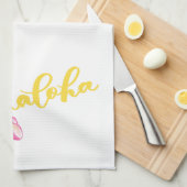 Plumeria Aloha Keukenhanddoek (Quarter Fold)