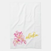 Plumeria Aloha Keukenhanddoek (Verticaal)