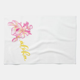 Plumeria Aloha Kitchen Towel Theedoek