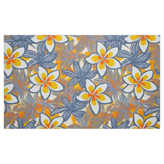  Plumeria Aloha print Stof (Fat Quarter)