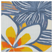  Plumeria Aloha print Stof (Close Up)