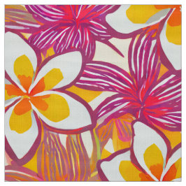  Plumeria Aloha print Stof
