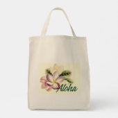 Plumeria Aloha Tote Bag (Achterkant)