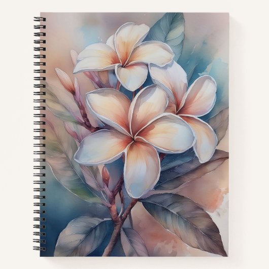 Plumeria at Dawn Notebook Notitieboek (Voorkant)