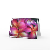 Plumeria bedankbriefje