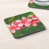 Plumeria Bier Onderzetter (Linkerzijde)