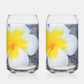 plumeria blikvorm glas (Links)
