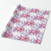 Plumeria Bloeit in Roze Cadeaupapier (Uitgerold)