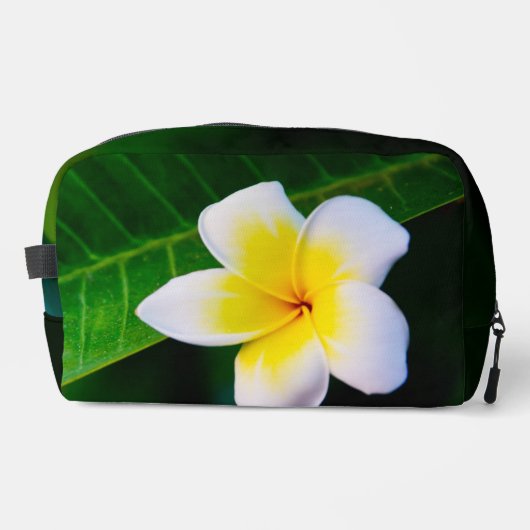 Plumeria Bloem Fotografie Toilettasje (Voorkant)