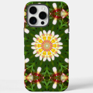 Plumeria bloem mandala met tropische symmetrie iPhone 16 pro max hoesje