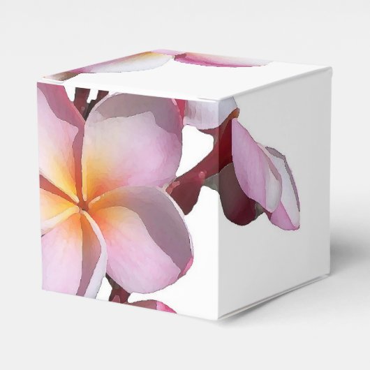 Plumeria Bloemen Favor Box Bedankdoosjes (Voorkant Zijde)