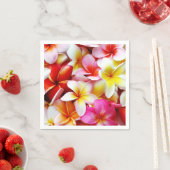 Plumeria Bloemen Hawaiian Frangipani Bloemen Servetten (Insitu)